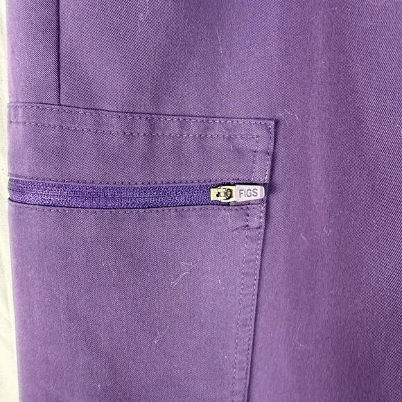 FIGS Women Small Zamora Jogger Scrub Pants Bottoms Purple Pockets W18SW2005 - Picture 5 of 9